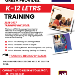 K-12 LETRS Training