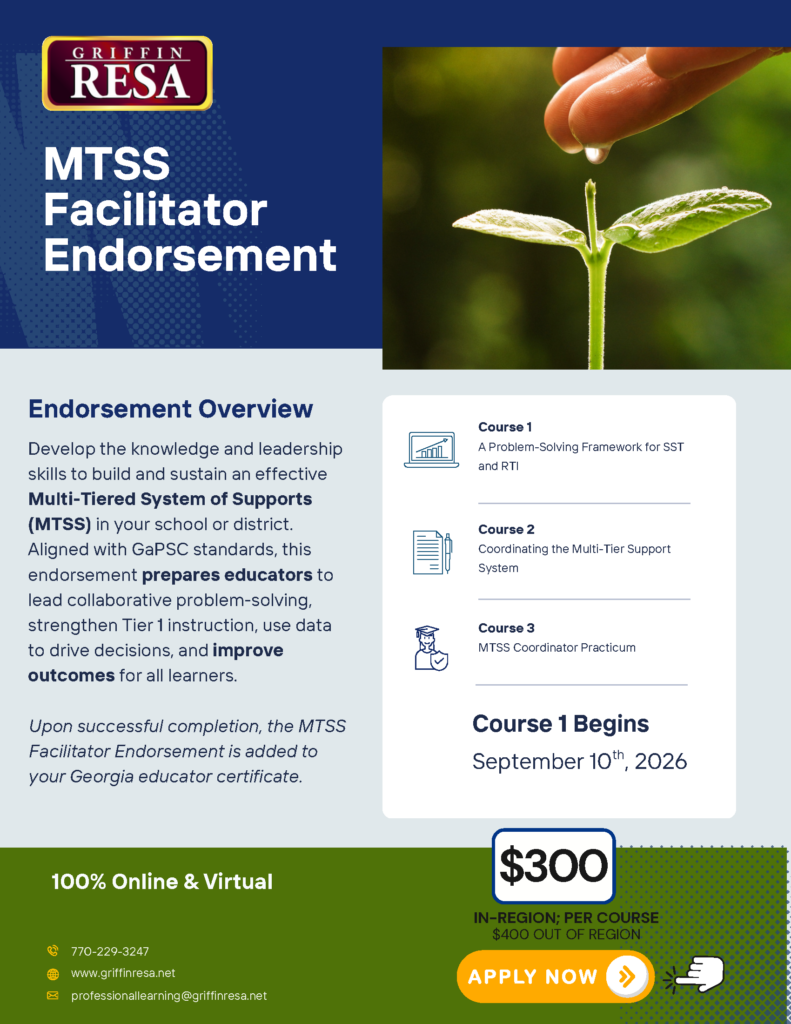 New MTSS/SST Facilitator Endorsement Cohort Forming