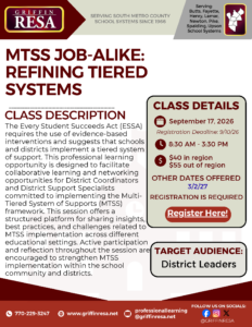 MTSS Job Alike: Refining Tiered Systems