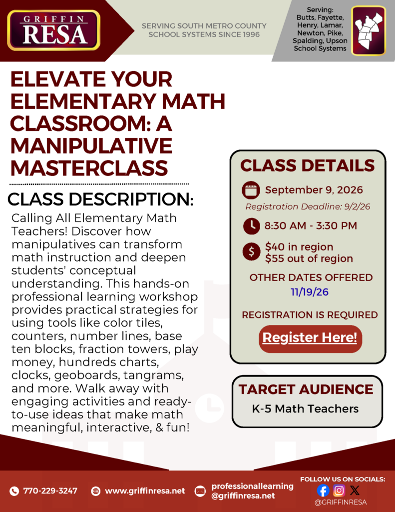 A Manipulative Masterclass: Elevate Your Math Classroom