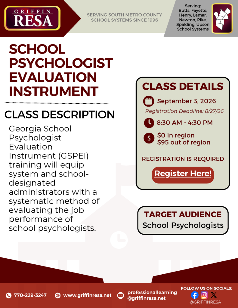 School Psychologist Evaluation Instrument Training