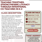 Strengthening Literacy Through Intentional Co-teaching in K-2