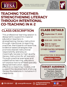 Strengthening Literacy Through Intentional Co-teaching in K-2