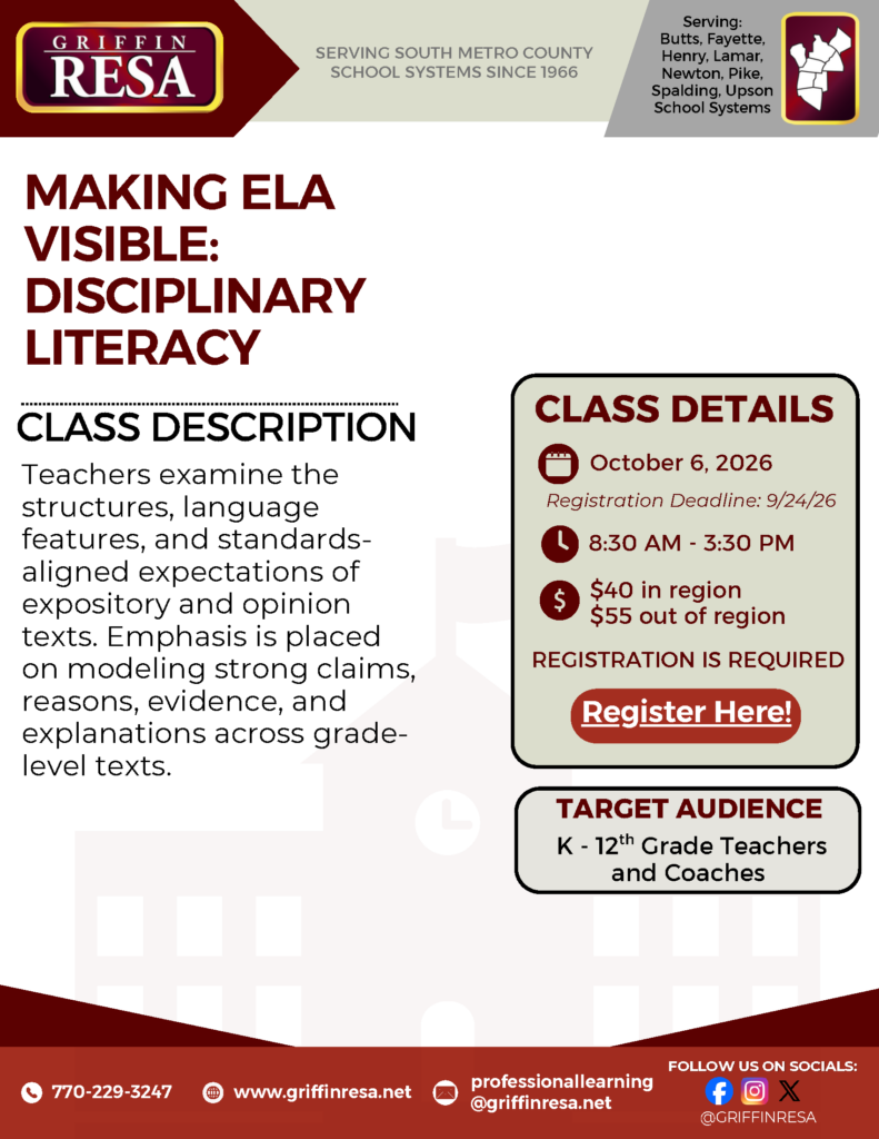 Disciplinary Literacy: Making ELA Visible