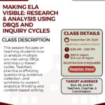 Research & Analysis Using DBQs and Inquiry Cycles