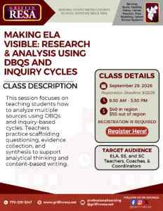 Research & Analysis Using DBQs and Inquiry Cycles