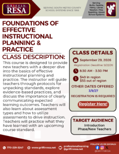 Foundations of Effective Instructional Planning & Practice