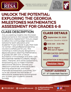GA Milestones Math Assessment for Grades 6th – 8th