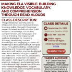 Building Knowledge, Vocabulary, and Comprehension through Read Alouds