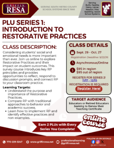 Earn PLUs: An Introduction to Restorative Practices