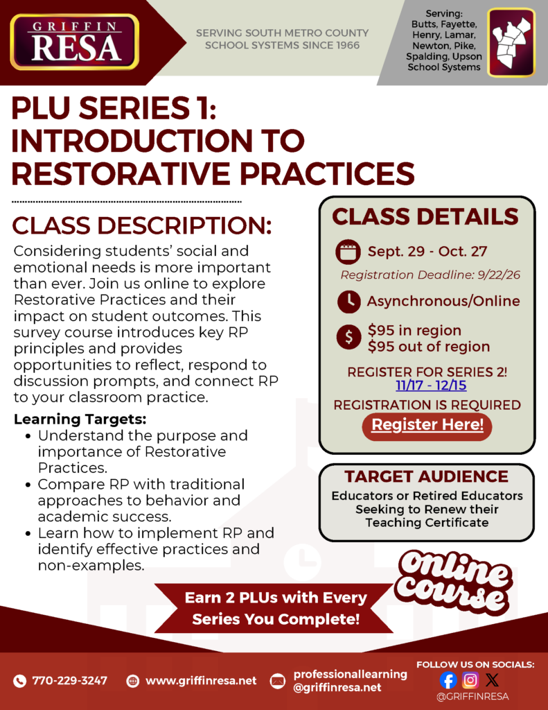 Earn PLUs: An Introduction to Restorative Practices