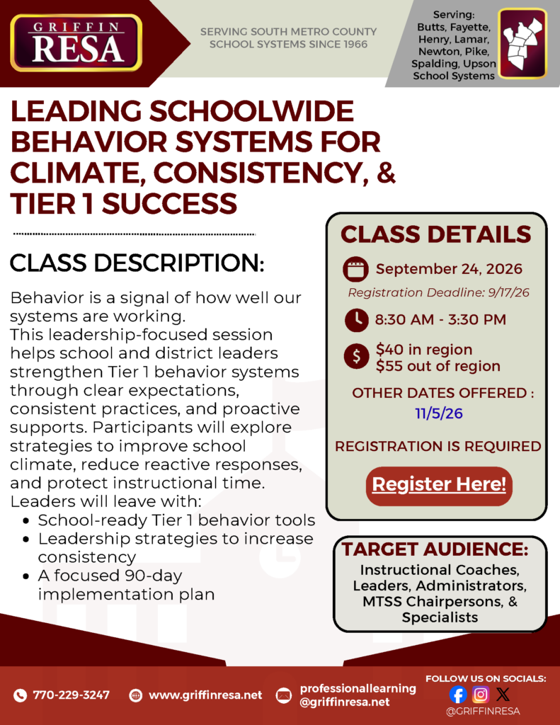 Leading Schoolwide Behavior Systems for Climate, Consistency, and Tier 1 Success