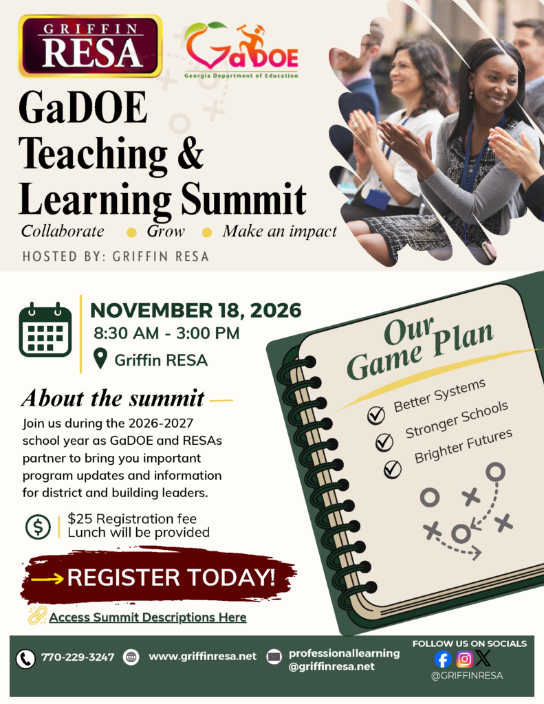 GaDOE Teaching & Learning Summit – November 18th