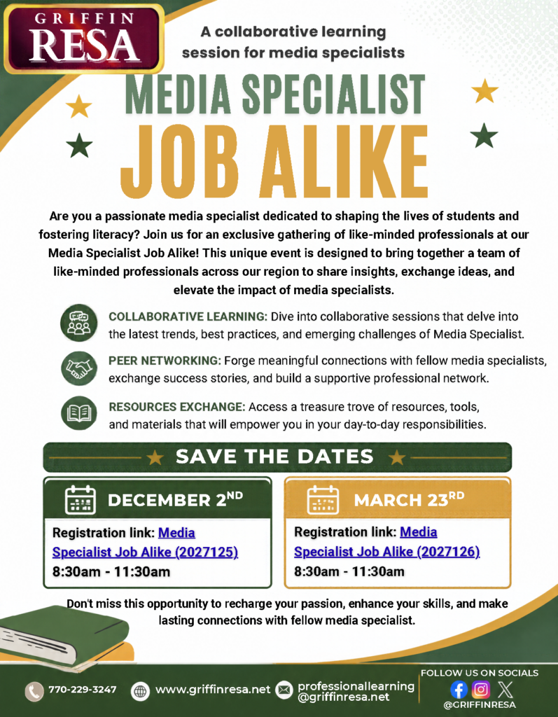 Media Specialists: New Job Alike Opportunity | December 2nd