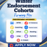 Winter Endorsements are NOW Forming: Apply TODAY!